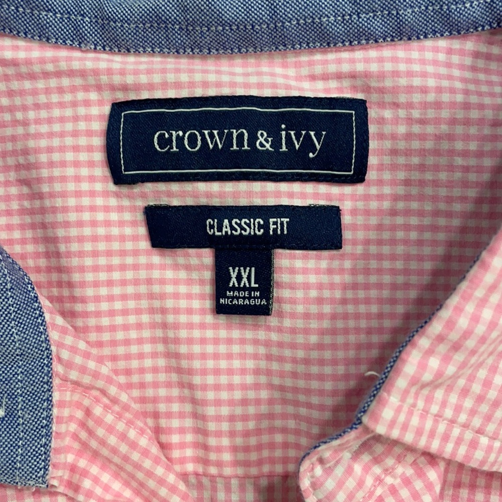 Crown and Ivey button down stretch fabric.
